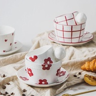 2023 Korean Style Coffee Cup Tea Cup Creative Mug Ceramic Milk Cups Porcelain Coffee Cups Wholesale Ceramic Cups Birthday Gift