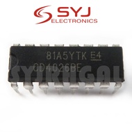 10 PCS CD4026 CD4026BE 4026 IC CMOS Counters Decade/Divider DIP-16 In Stock