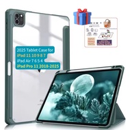 iPad Case For iPad 11 Air7/6/5/4 A16 Pro 11th Gen 2025 A3354 11inch Magnetic Folding PU Stand Soft T