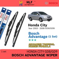 Bosch Advantage U Hook Wiper Blade Set for Honda City GD8/GD9 2003 - 2008 (24"/14")