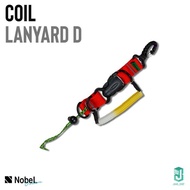 Coil Landyard Diving|NobeL|Multipurpose hanger|Diving accessories - Orange