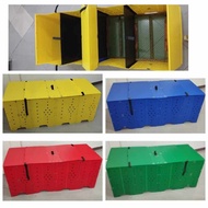 Folding Cage 4 division/ Folding plastic for Gamefowl
