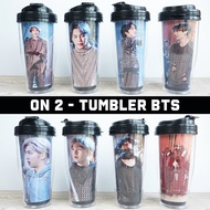 BTS BANGTAN TUMBLER (ON VERSION 2) Unofficial KPOP bt21 Drinking Bottle Merchandise/