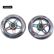 2Pcs Electric Scooter Wheel Scooter Replacement Wheels With Bearing Stunt Scooter Pu Wheels Scooter 