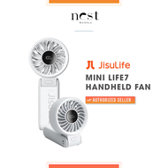 Jisulife Mini Life 7 Handheld Fan | 3600 MAH | 12hrs Battery Life | 1-5 Air Speed | Digital Screen