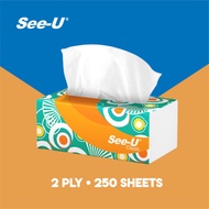 Tissue SEE-U Facial Classic 250 Sheet Harga Promo Murah / Tissu Wajah 250 Lembar Seeu 250s Berkualit