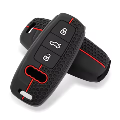 Silicone Car Remote Key Case Cover for Audi A3 A4 B9 A6 A7 4K A8 E-tron Q5 Q8 C8 D5 SQ8 Key Protecti