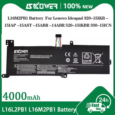 SKOWER L16M2PB1 Laptop Battery For Lenovo Ideapad 320 520 130 V320 S145 L17L2PF1 L17M2PB7 L16L2PB2 L