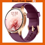 [Direct from Japan] Round Smartwatch, Compatible with iPhone and Android, Line App Notifications, 20