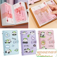 WENNEYN91P 100 Envelopes Money Saving Challenge, Cute Cartoon Get Rich Overnight Money Collection Bo
