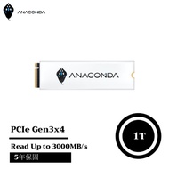 ANACOMDA巨蟒 火蛇系列-冰蟒 I3 PCIe Gen3x4 NVMe SSD固態硬碟 1TB