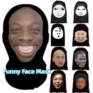Hood Funny Mask Spoof Mask Funny Face DressUp Tricky Hood Mesh Mask Accessory