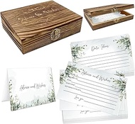 1DFAUL Greeting Card, 60pcs Advice and Wishes, Greenery Design, for Bridal Shower, Baby Shower, Reti