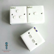 Switch Socket Wall Switch | 1 Gang | 2 Gang | 1 Way | 2 Way Switch Lampu 13A Switch Outlet | Nut Box