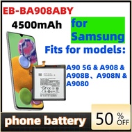 Replacement  Battery For Samsung Galaxy A90 5G A908 A908B A908N EB-BA908ABY 4500mAh Mobile Phone bat