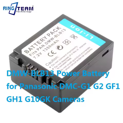 For Panasonic DMC-G1 G2 GF1 GH1 G10GK - Power Battery Compatible With DMW-BLB13 BLB13 Long-Lasting A