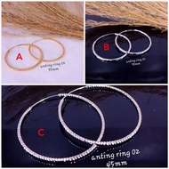Earrings Ring - 18k gold plated Hoop earrings