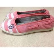 Le Coq sportif 公雞牌 粉紅色條紋 娃娃鞋 女鞋 24.5號/8號