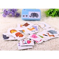 2-Piece Iron Box Jigsaw with Many Themes for Children
