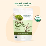 Nature's Nutrition Organic Matcha Powder 60g | Superior Barista Grade | USDA Certified Organic | 100