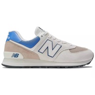 SEPATU CASUAL NEW BALANCE 574 OFF WHITE BLUE ORIGINAL BIG SIZE 45