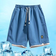 Men's Shorts Korean Summer Thin Shorts L-6XL Casual Ice Silk Shorts for Couples
