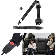 3 Point Auto Seat Belt Safety Car Van VIP Free Size (Grey) 1set 3point
