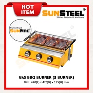 【SUNSTEEL】Gas Barbecue Burner / BBQ Grill Stove - 3 Burner