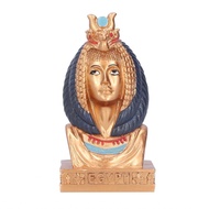 Lhome Egyptian Queen Head Statue Natural Resin Gift Pharaoh Figurine Decor BUN