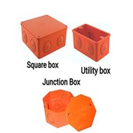 JUNCTION BOX / UTILITY BOX / COVER PVC ORANGE/AMCO BOX/SQ BOX/METAL J-BOX/METAL U-BOX