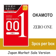 Okamoto 001 Zero One Condoms Pack of 3s - Japan Market Sale Version