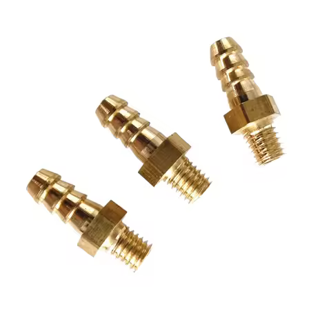5pcs M4 M5 M6 M8 Metric Male Thread To 3mm 4mm 5mm 6mm 8mm 10mm Hose Barb OD Brass Barbed Pipe Fitti