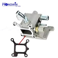 1S7G-8K556-AJ LF01-1517Z Water Outlet Engine Coolant Thermostat Housing + Sensor For Mazda 3 5 7 LF0