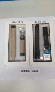 代用手錶帶  16 / 18 / 20 / 22/ 啡色 黑色皮帶 , 銀色 黑色鋼帶  SEIKO / CITIZEN