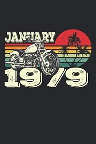 Vintage 79's Gift Motorcycle Sunset January 1979 Birthday: Vintage 79's Gift Motorcycle Sunset Janua