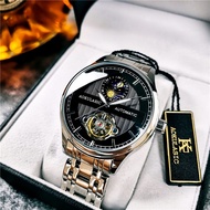[Official Genuine Product] Augustus Tourbillon Automatic Mechanical Watch Men s Luminous Waterproof Watch Men s Fashion