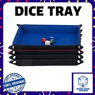 Dice Tray - Folding Felt Dice Tray Holder for DND, RPG, MTG and Board Games
