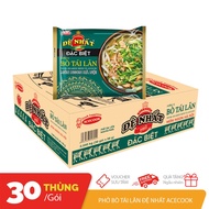 Thùng 30 gói phở bò tái lăn Đệ Nhất Acecook
