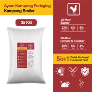 [25KG]NOZO Dedak Ayam Kampung Pedaging|Kampong Broiler Feed - Starter, Grower & Finisher