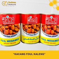 Canned Foul Beans | Hana FOUL MEDAMES BROAD BEANS 397 GR - Gudang Immune