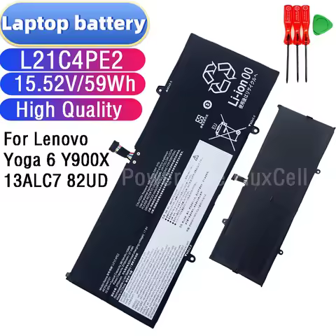 Replacement Laptop Battery High-Density Cells 15.52V 59Wh 3815mAh L21C4PE2 L21D4PE2 L21D4PE1 L21M4PE