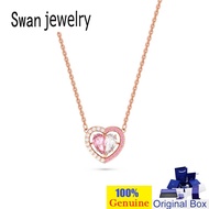 17 Swan Necklace Gema 520 Necklace Ladies Necklace Swan Jewelry Necklace Silver Swan Jewelry Crystal