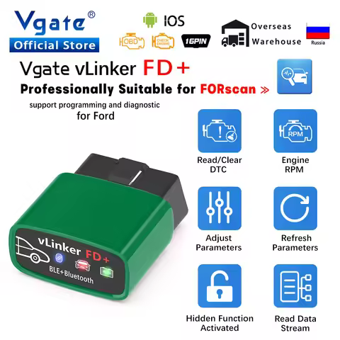 Vgate vLinker FD ELM327 Bluetooth 4.0 FORScan For Ford wifi ELM 327 OBD2 Car Diagnostic OBD 2 Scanne