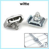 WITTE 10pcs Grid Connectors, Metal DIY Grid Wall Clamps, Home Improvement Sturdy Clamps Wall Grid Pa