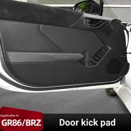 Qiaoling GR86 Modified Toyota GR86 Modified Door Kick Pad Subaru BRZ Door Panel Suede Sticker Car In