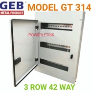 *READY STOCK* GEB GT 314 METALCLAD 3 ROW 42 WAY MCB DISTRIBUTION BOX/METAL CONSUMER MCB BOX / KOTAK 