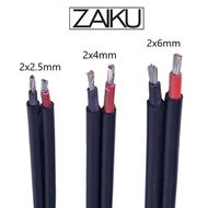 Two Core Solar Cable 2x6mm PV Solar Cable TUV Certificate H1z2z2-K