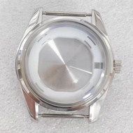 39mm Steel Color Watch Case 316L Stainless Steel Watch Case Mineral Crystal for VH31 Movement