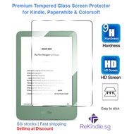 [SG Stock] Premium Tempered Glass Screen Protector for Kindle, Colorsoft & Paperwhite