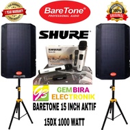 Paket Speaker Aktif Baretone 15dx 15 inch 1000 watt Original